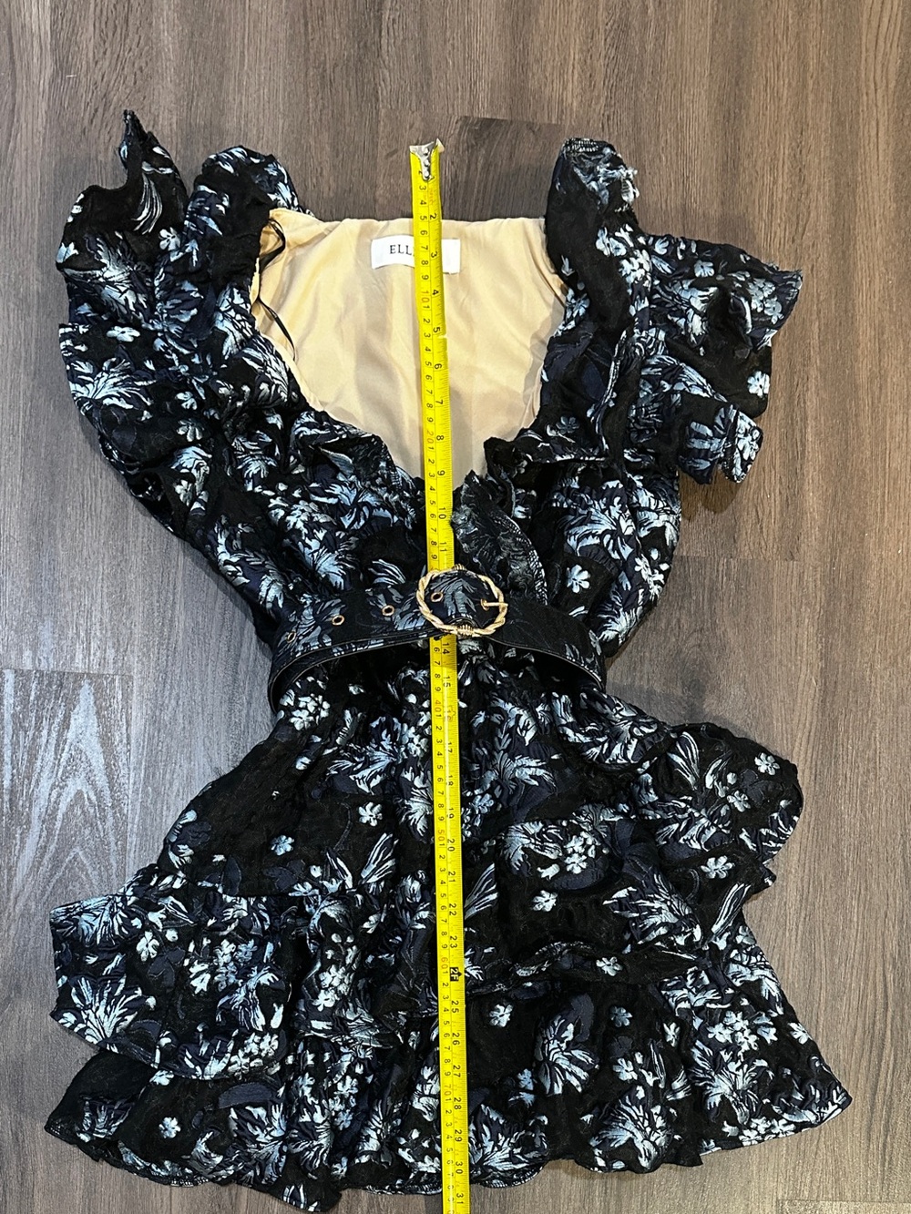 Elliatt Black Floral Ruffled Mini Dress - Picture 7 of 14